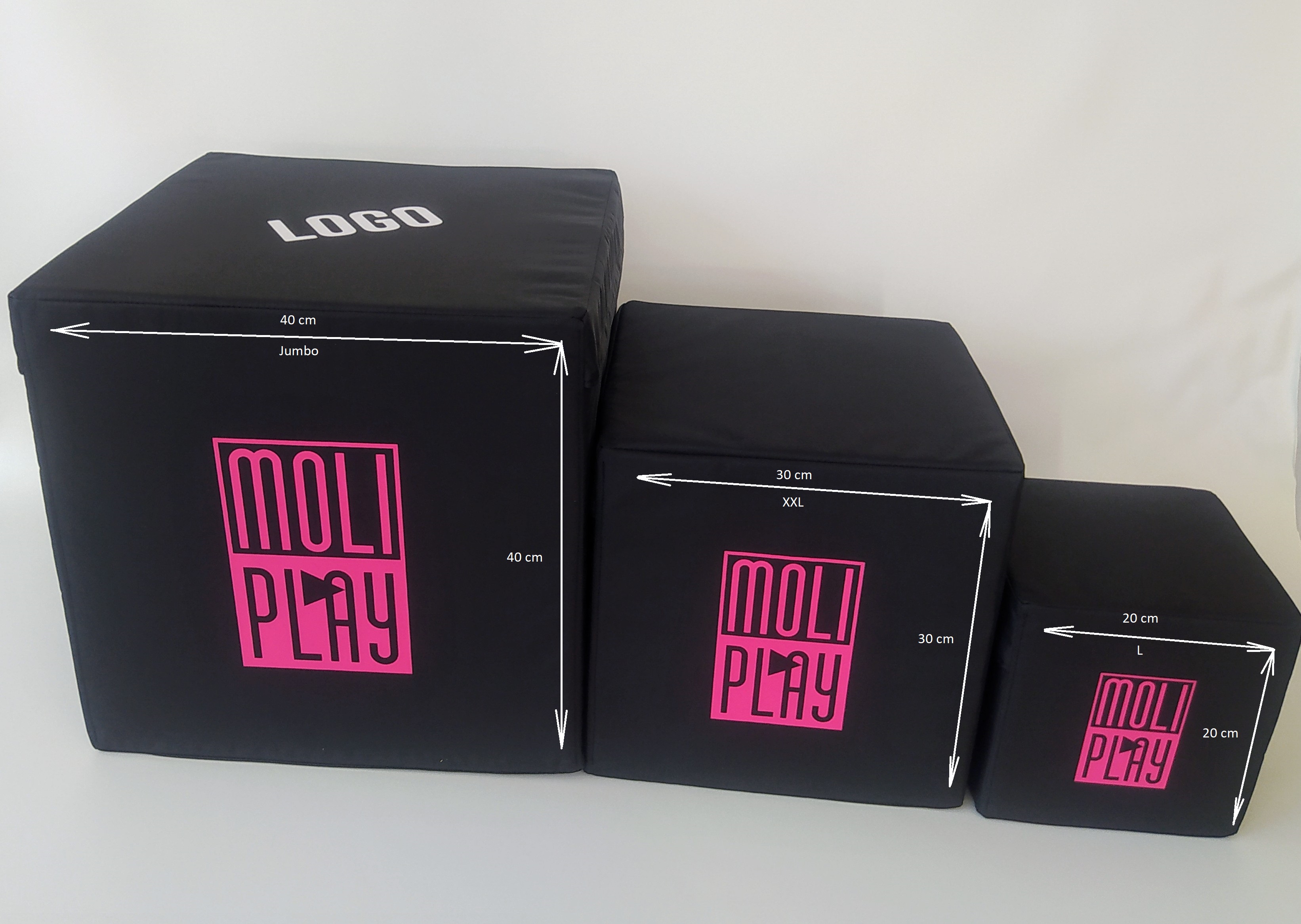 Molitanová stavebnice Moliplay outdoor 12 dílů velikost XXL s vlastním potiskem 