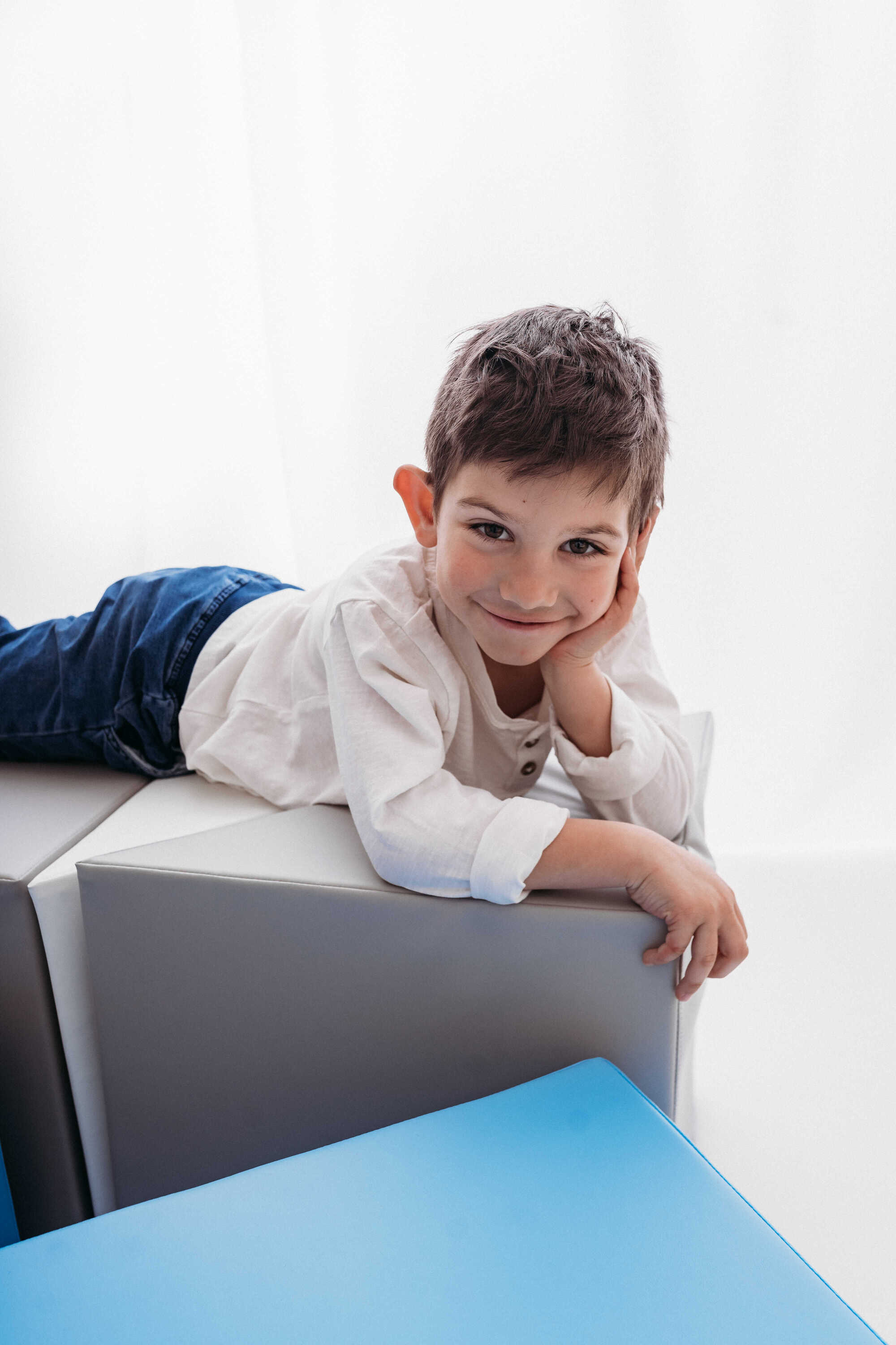 Sedací válce a kostky Moliplay sada 8 kusů koženka