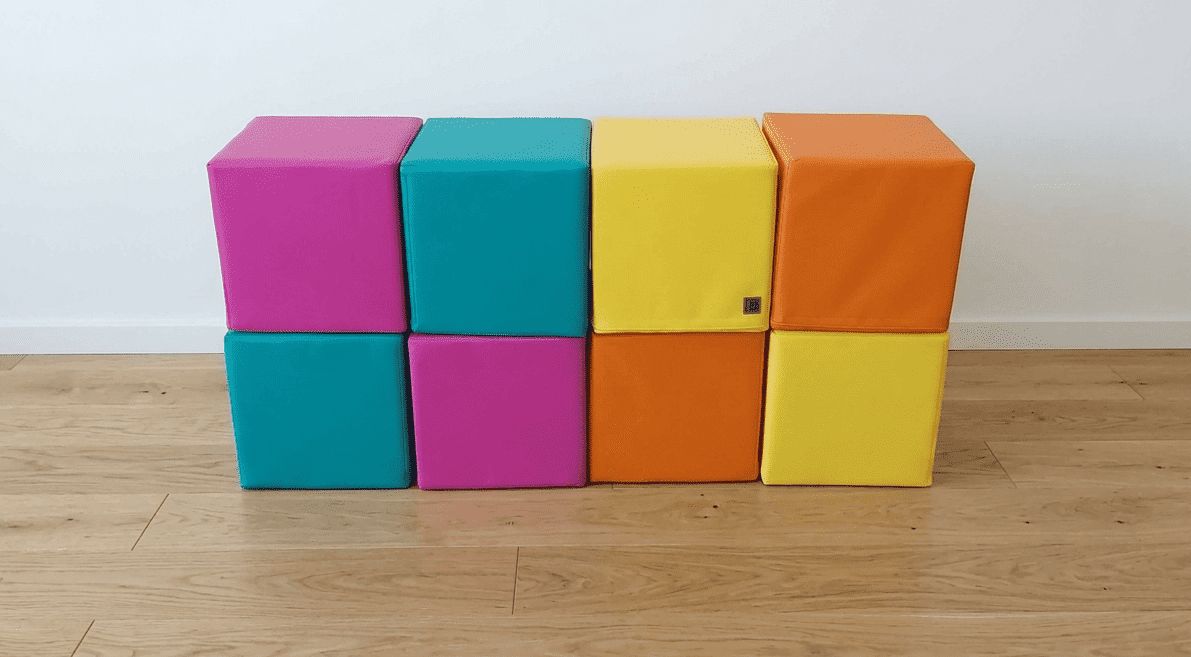 Molitanová stavebnice Moliplay Neons 8B kostek velikost Jumbo